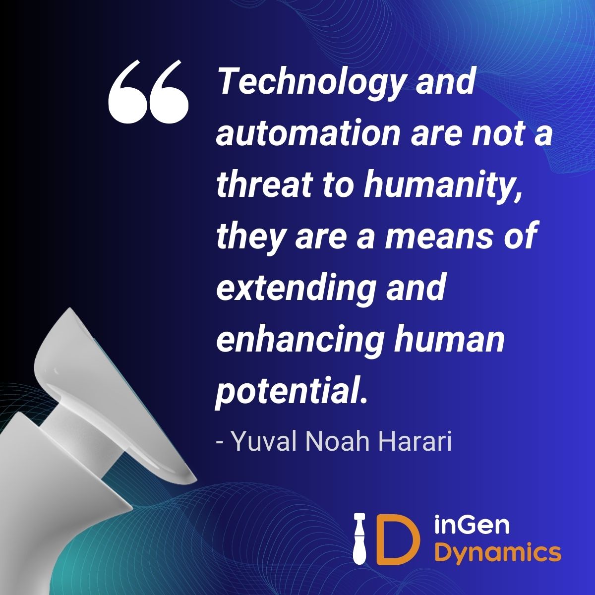 💡 Technology and automation are our wings, not chains. 🌐🔗 They empower us to soar to new horizons and unlock the boundless potential within. Embrace the future with optimism and enthusiasm! 🚀 #HumanPotential #TechAdvancements