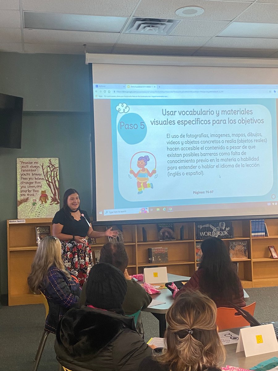 Thank you @NISDMyers for hosting our Power Hour Wednesday session “¡Toma la palabra!” Enjoyed presenting to our Bilingual teachers in Spanish with @AndreaGillLVE. We appreciate our participants who spent their afternoon with us! Hasta la próxima.