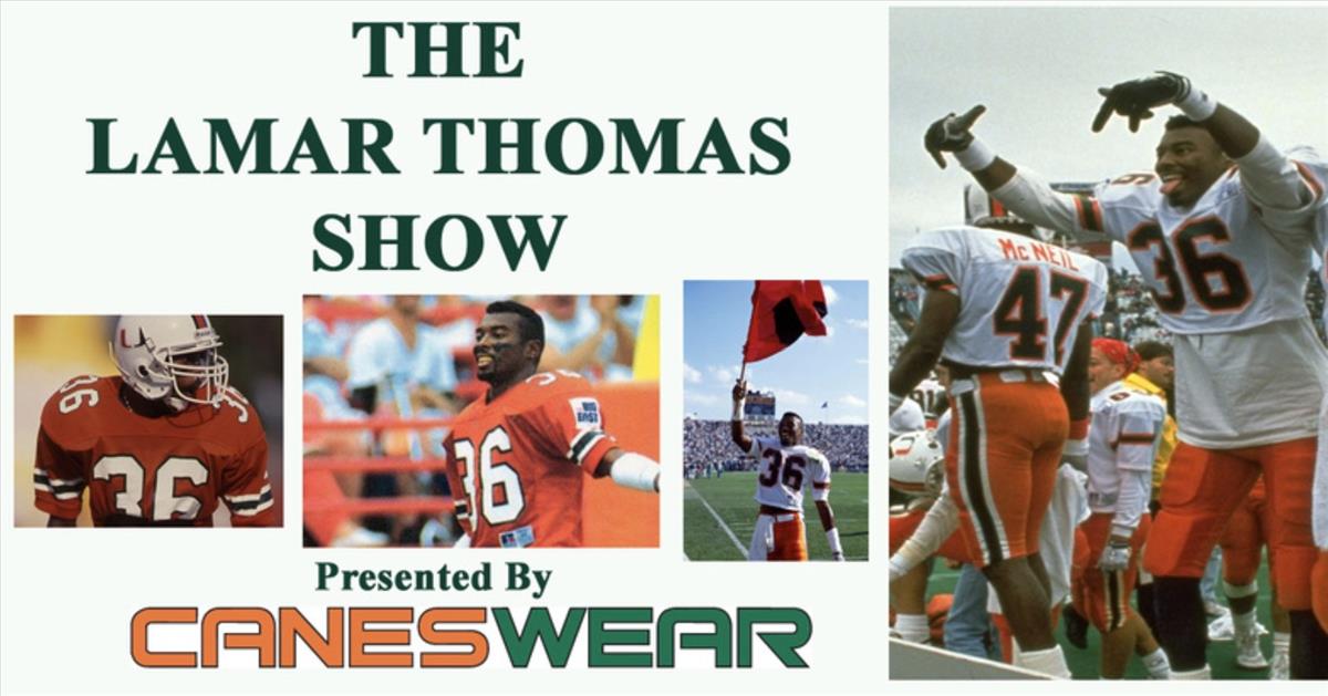 Its time for tonight's Lamar Thomas Show.  Special guests: Kenny Calhoun and KC Jones.  Here's your link.on3.com/teams/miami-hu…