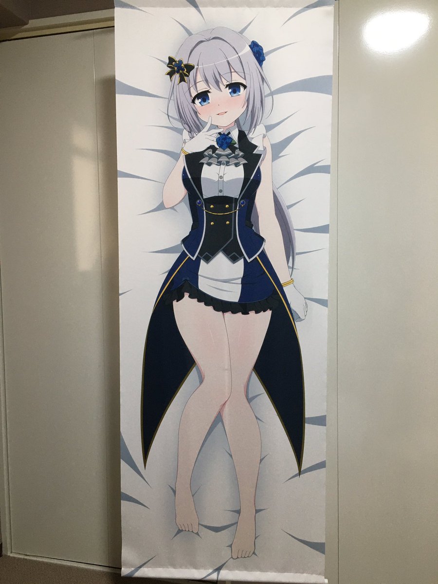 今週土曜のプリレコで頒布予定のみたまさん抱き枕カバー風のたぶん等身大タペストリー(160cm)が届きました!
想像以上に綺麗でビックリ!
色々とお試しで作ったものなので各絵柄1個のみ! 