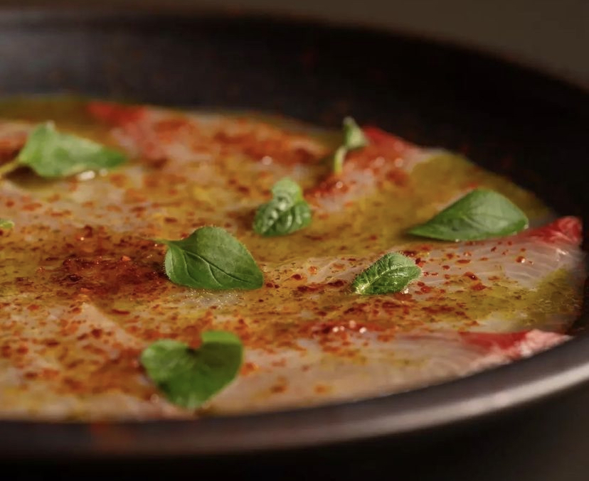 Just by looking, you know this <a href="/SpencerGulfKing/">Spencer Gulf Kingfish from South Australia</a> by Chef James from Ploos Sydney is silky soft and melts in your mouth... 🤤

Kingfish Omos
Boukovo, Lemon, Olive Oil, Oregano.