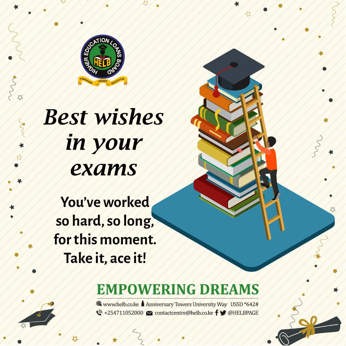 KCSE Class of 2023, sit for those exams with confidence because we wait on this side to empower your dreams. Best wishes!