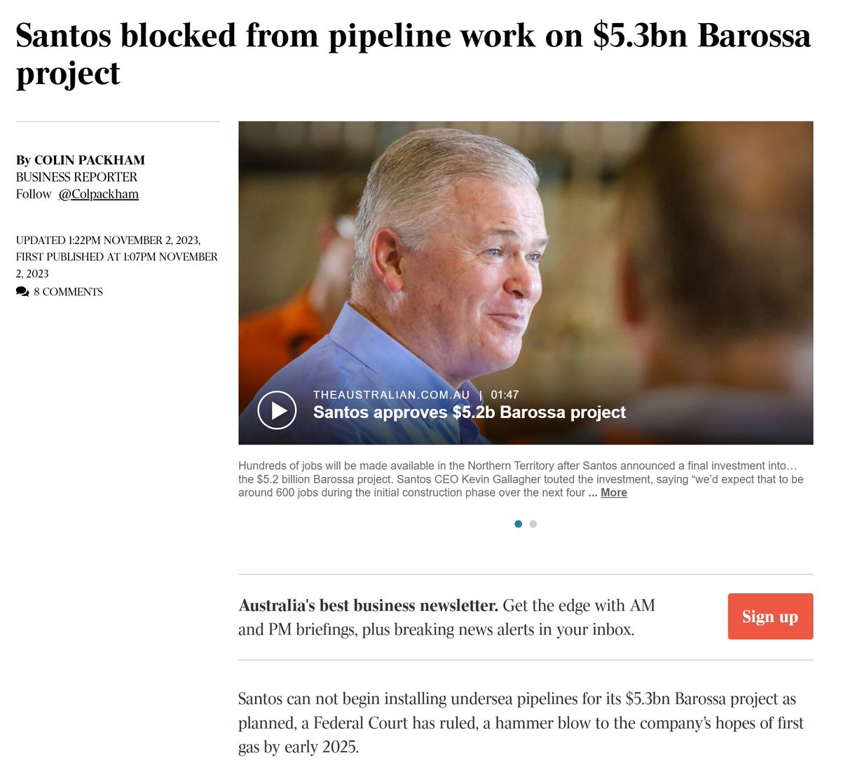 MrsS2023's tweet photo. Santos.
Gas giant commits to a $5bn project to employ 600 staff
BUT the #FakeAbos have complained and stopped the project.
We #VotedNO
Time to tell these #FakeAbos to float away on a log back to PNG and Africa
We #SaidNO https://t.co/hqLW0buTBd