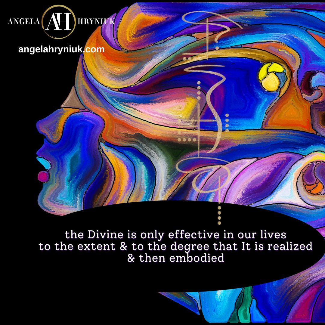 angela_hryniuk's tweet image. the Divine is only effective in our lives
to the extent &amp;amp; to the degree that It is realized
&amp;amp; then embodied 

#Divine  #AcceleratedTranspersonalTimelineMethod  #Attm #unconscioushealing #unconscious #angelahryniuk