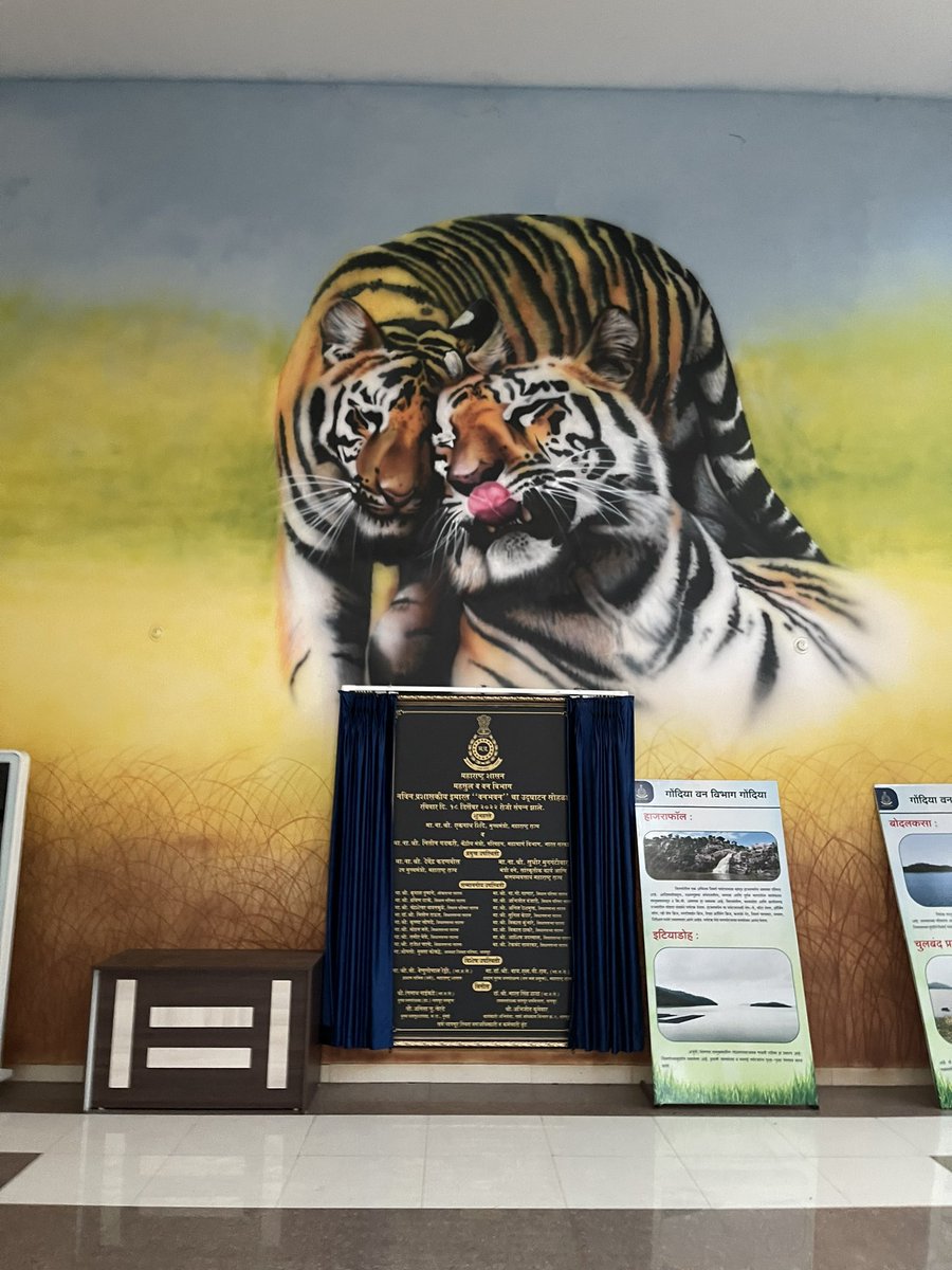 Loved this artwork in New Administrative Block of Van Bhavan in Nagpur!

#Tiger #savethetiger #indianwildlife #indianforestservice #indianforest #wildlife #wildlifeart