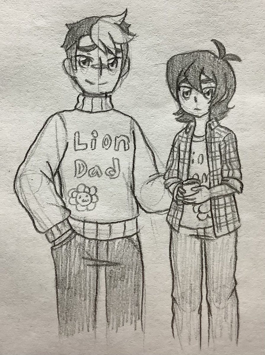 LiveWireGoth's tweet photo. Day 6 of #SheithInAutumn was sweaters/flannel

This almost ended with a bubble that shows someone stuck a note that says “Lion queen” on Keith’s back https://t.co/lDKS68Szl9