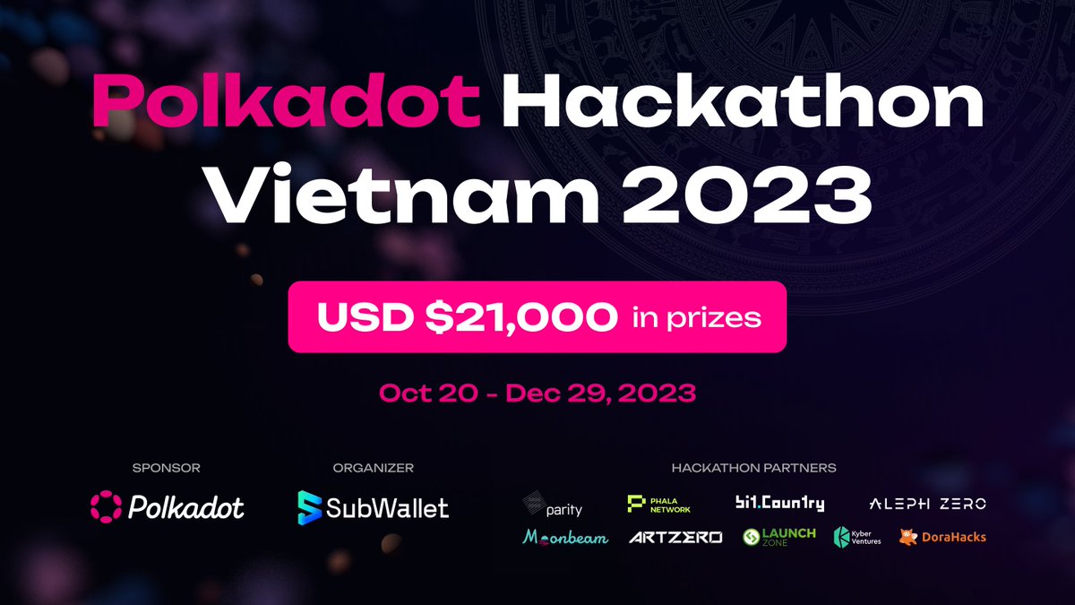 Vietnamese developers, are you ready? 🔥

Use Polkadot's top-notch tech stacks to build projects and grab your opportunities to win USD 21,000 in prizes by joining the first Polkadot Hackathon in Vietnam😍

Register now👉bit.ly/PolkadotHackat…

#PolkadotHackathonVietnam2023