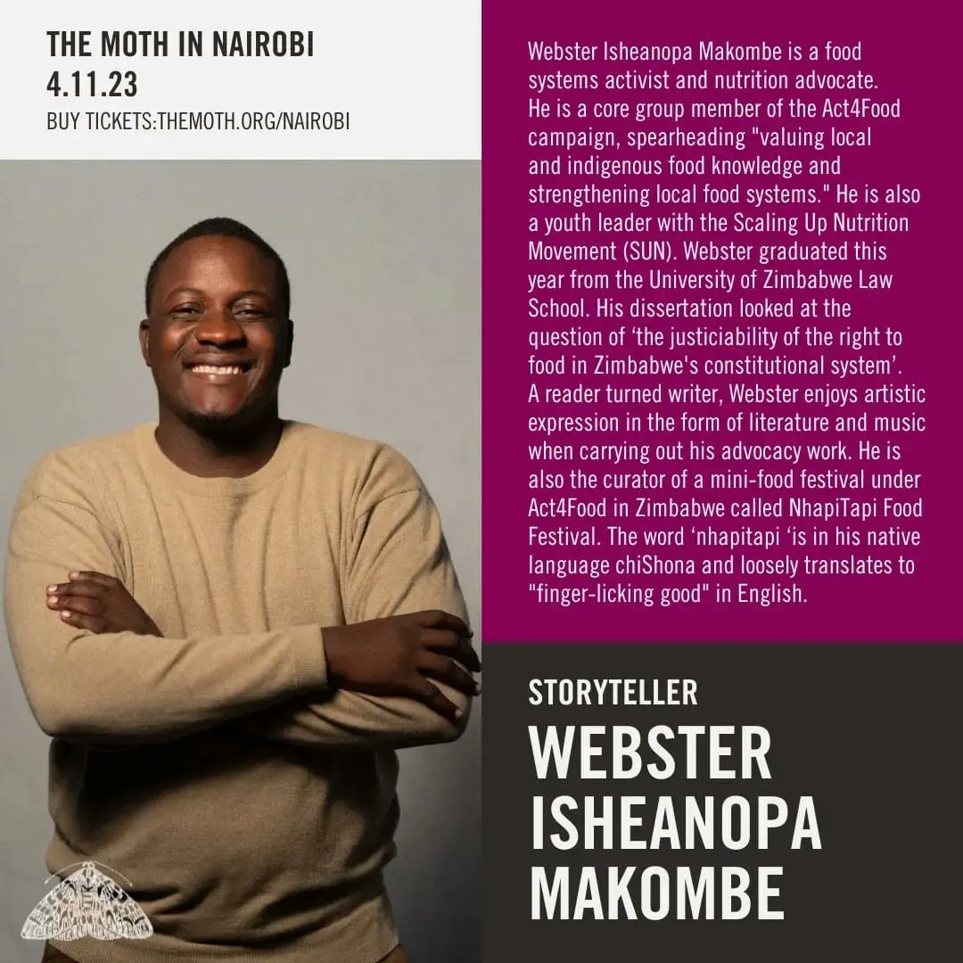 TheMothAfrica's tweet photo. Meet our storyteller Webster Isheanopa who will be sharing his story on the Moth Mainstage on Saturday, November 4th. Join us for an unforgettable evening of live storytelling 🔥#MothStories #TheMoth2023 #DopeEra #LiveStorytelling #UnforgettableMoments https://t.co/Oou8HB3Nmx