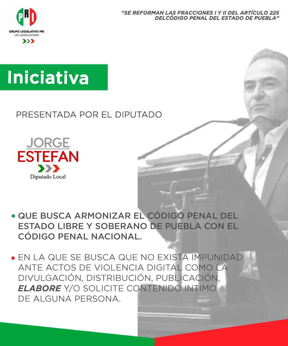 El día de ayer, nuestro Coordinador de Grupo Legislativo <a href="/EstefanChidiac/">JorgeEstefanChidiac</a>  presentó una iniciativa que busca garantizar el derecho a una vida libre de cualquier acto de violencia digital.