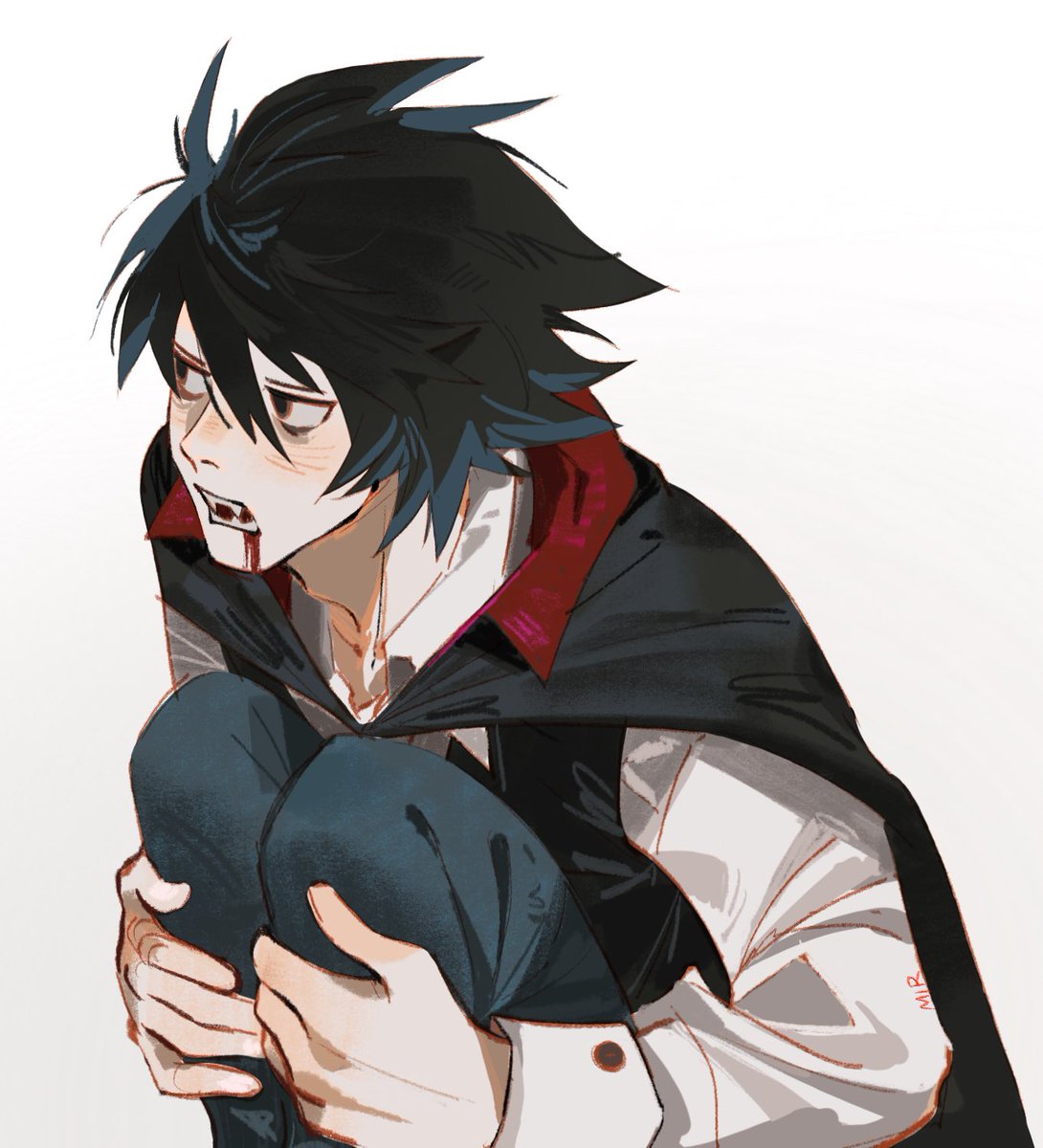 rightgatee's tweet photo. i wanted to do something for Halloween have Vampire L 🩸💉 https://t.co/EwCjgL0FQi