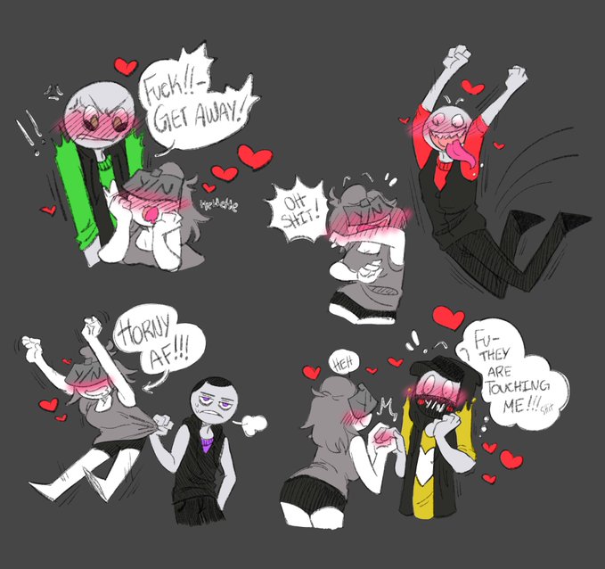 BooDaMuff's tweet photo. (REPOST)
@TamonsterRex
So many Peter's!~ 🫨 (blue is on his way >>)
#colorfulpeters #YourBoyfriendGame #YourBoyfriendPeter #ynoc #YourBoyfriendfanart #peterxyourname #yournamexpeter #yourboyfriendfandom #greenpetee #redpeter #purplepeter #yellowpeter https://t.co/ClVpIWfCJX