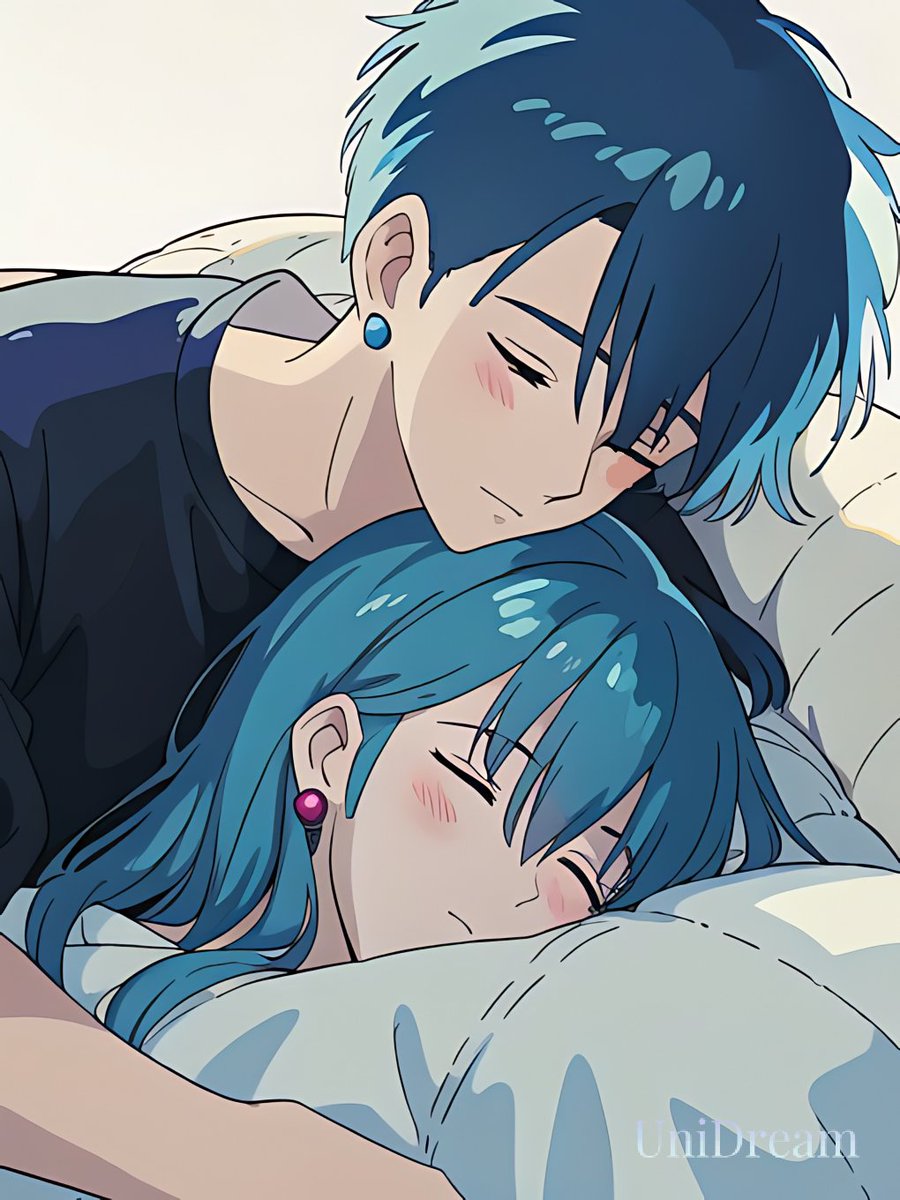 aokozhaodou's tweet photo. #いい二人の日 
💙KAITO&amp;AOKO❤️
#KAITO
#VOCALOID 
#AOKO
#JENIX
#AIイラスト https://t.co/BXhNMnajnQ