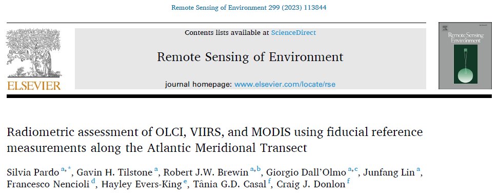 New paper out: the most comprehensive assessment of OLCI radiometric products in open-ocean waters to date. @PlymouthMarine, @CLASS_UKRI, @SOLAS_IPO, @NASAOcean, #NEODAAS