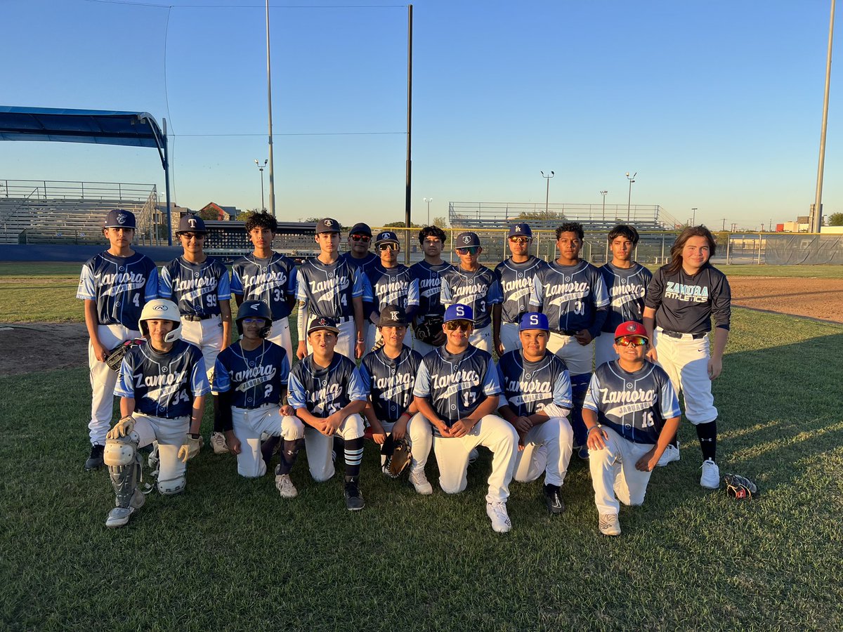 Excellent job today to Zamora’s first baseball team. Even though it was a scrimmage they came to show out. The future is looking bright for these young men. 🐆 ⚾️