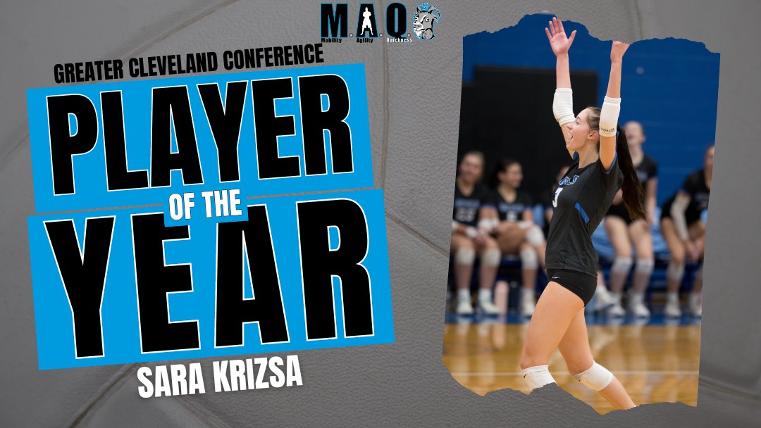 No surprises here!🚨Congrats to MAQ’s <a href="/SaraKrizsa/">Sara Krizsa</a> on receiving GCC Player of the Year🔥 Iconic and revolutionary are the best words to describe her game and work ethic! Truly deserving honor for a player setting the bar and continuing the high standards of Brunswick Volleyball🌟