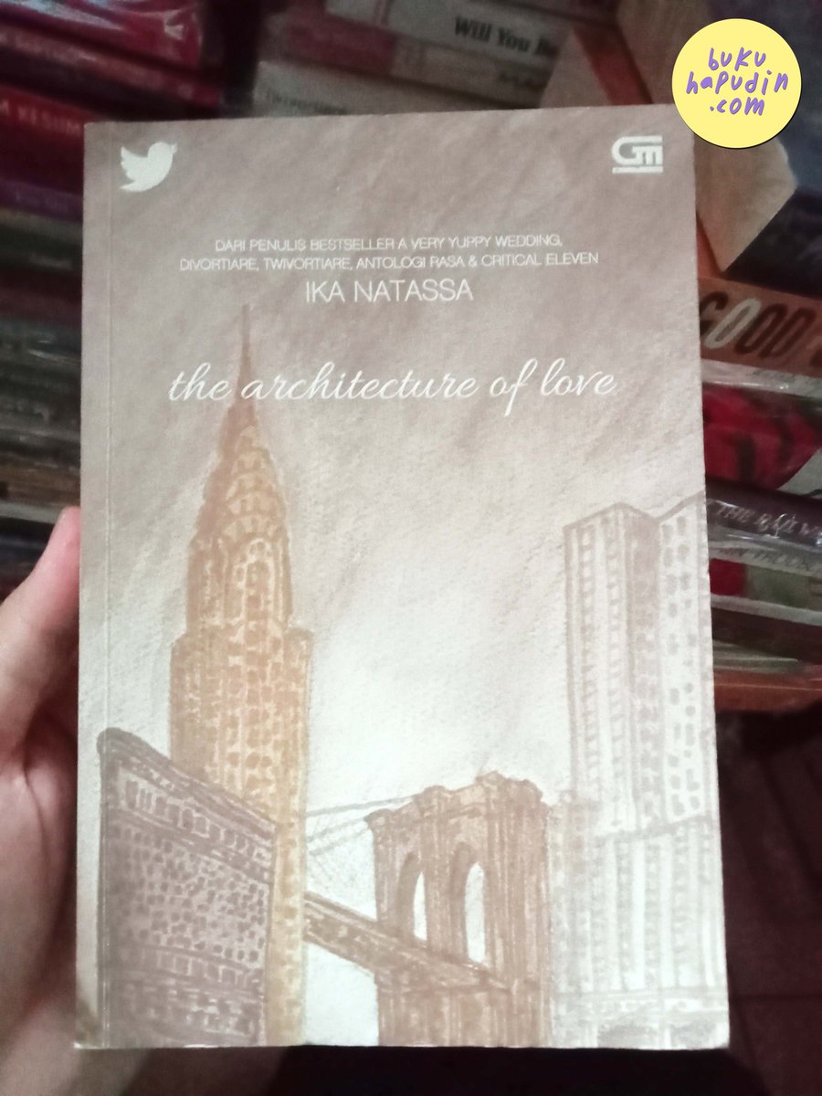 Resensi Novel The Architecture of Love - Ika Natassa @ikanatassa, diterbitkan oleh @bukugpu 

Ceritanya manis di tengah Kota New York. Ini tentang Ibu Hari Raya dan Bapak Sungai 😀💓

bukuhapudin.com/2023/11/resens…
#bukugramedia #readbook #bookreviews