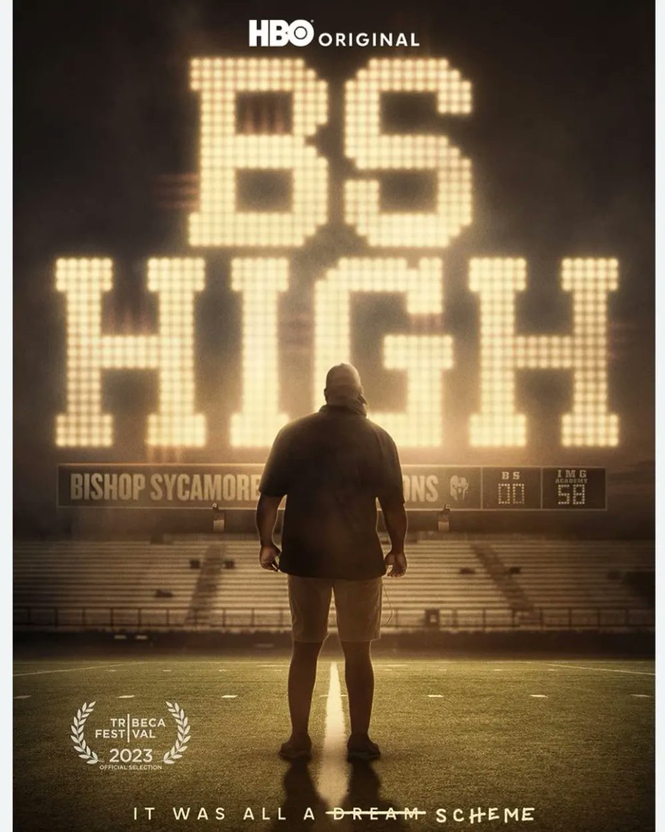 GoDocYourself's tweet photo. The Erins tackle “BS High,” available on Max. Few docs blend sports and true crime. Fewer still keep you on the edge of your seat wondering what con(ish) man Roy Johnson will do next. This manages to do both while playing with your emotions. Prepare for anger and empathy!  #HBO https://t.co/GMEjTBvGxK