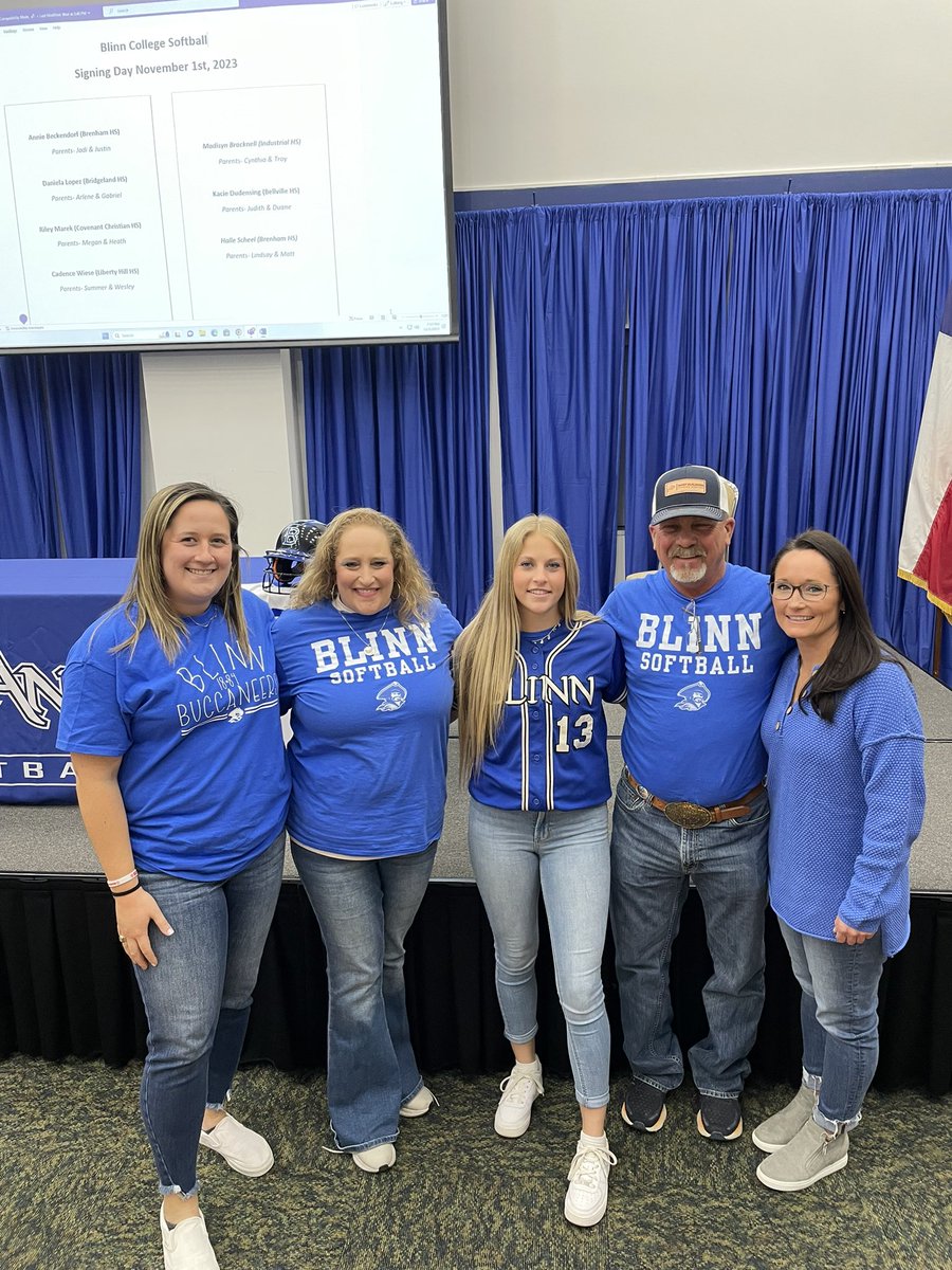Congratulations to Kacie Dudensing on her signing to Blinn! Can’t wait to see what the future has in store for you! We love you! 🐮❤️🤍 

<a href="/KDudensing/">Kacie Dudensing</a> <a href="/BlinnSoftball/">Blinn College Softball</a>