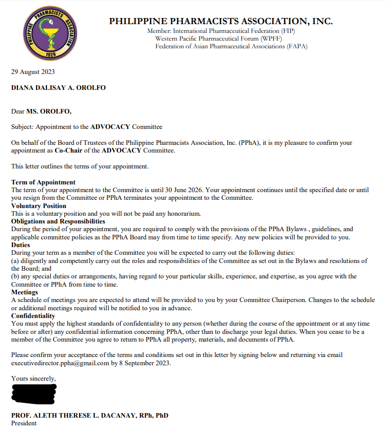 Diana Dalisay Orolfo, RPh, MPH 🌸 tweet media