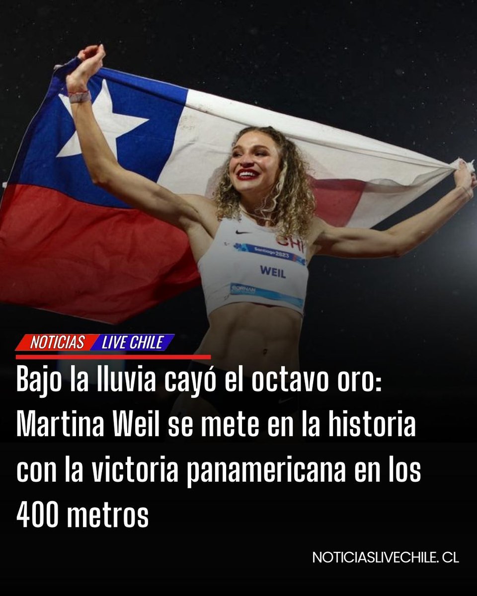 ¡SÍ, ASÍ DE FELIZ 🥹🇨🇱! Martina Weil es alegría en estado puro y, acompañada de la bandera, es orgullo para el país entero 🙌🫶
#ElLegadoComienza #Santiago2023 #ChileCompite
Detalles⬇️
m.facebook.com/story.php?stor…