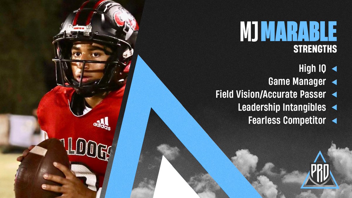 PRO_Movement1's tweet photo. ☁️#PRO Elevation Inc.✈️

🏈’24 Quarterback @CoolMj_20 (George Walton) continues his great performances as he leads into the Region Championship next week✔️

📝College coaches are really seeing the value and leadership Marable brings to a program

💻⤵️
https://t.co/1AwF4aKHcP https://t.co/eTMkSBvt5b