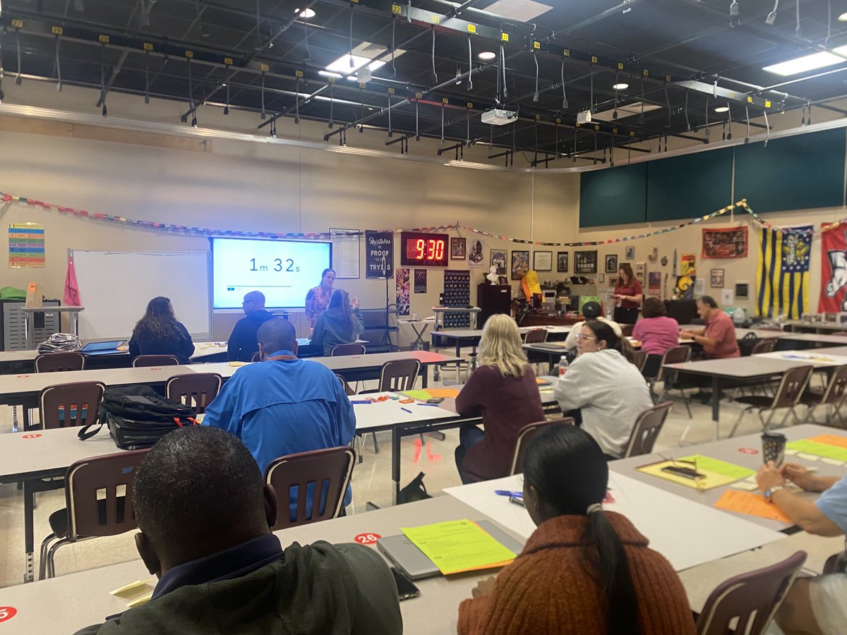 MsButler17's tweet photo. @mrsgarcia_pbc & @thomasPBCHS lead remarkable and engaging PBIS breakout sessions during today’s PD Day. #majorsandminors #CBIR @pbstrulymatters @flpbis @centralPBCSD @PBCentral_Princ @BroncosPBCHS #Everystudentmatters https://t.co/PjhjBMZ4AN