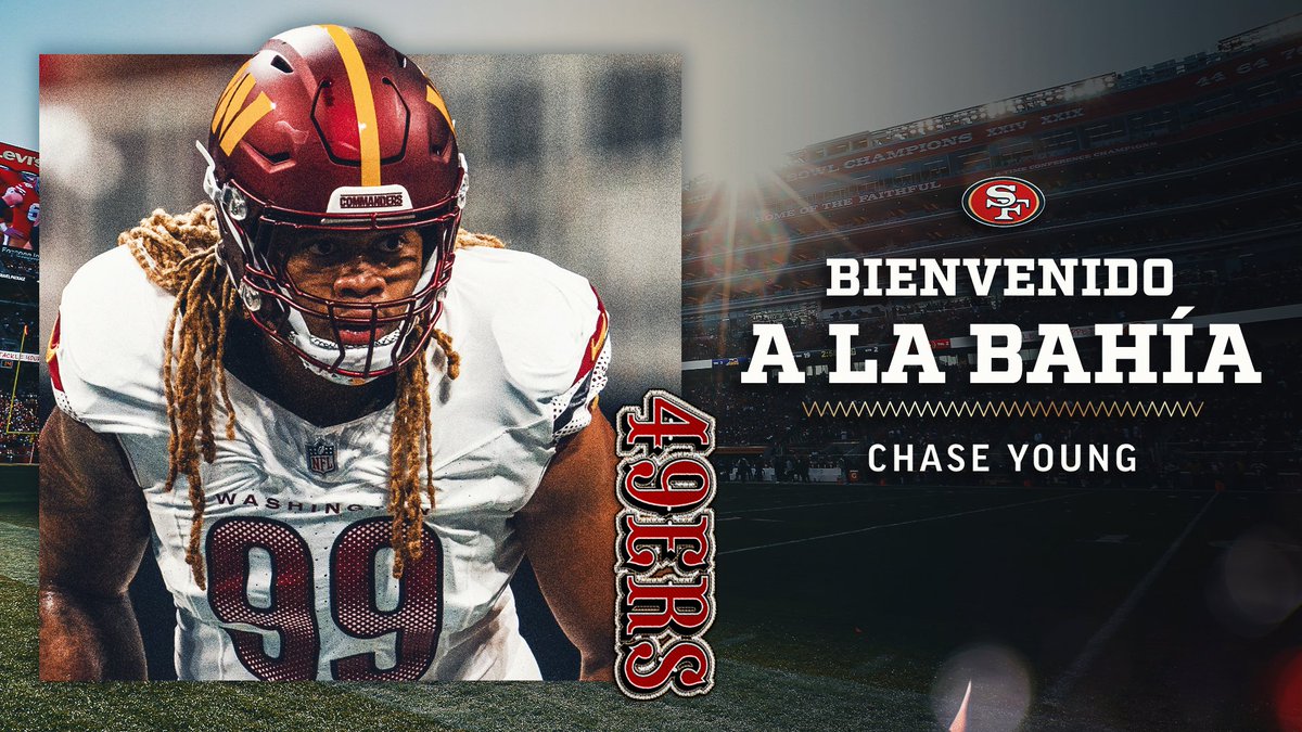 49ersESP's tweet photo. ¡Oficialmente 49er! 🙌 

Bienvenido a la bahía, compa @youngchase907 🤜 🤛 

#FTTB https://t.co/jc82AJ4pC6