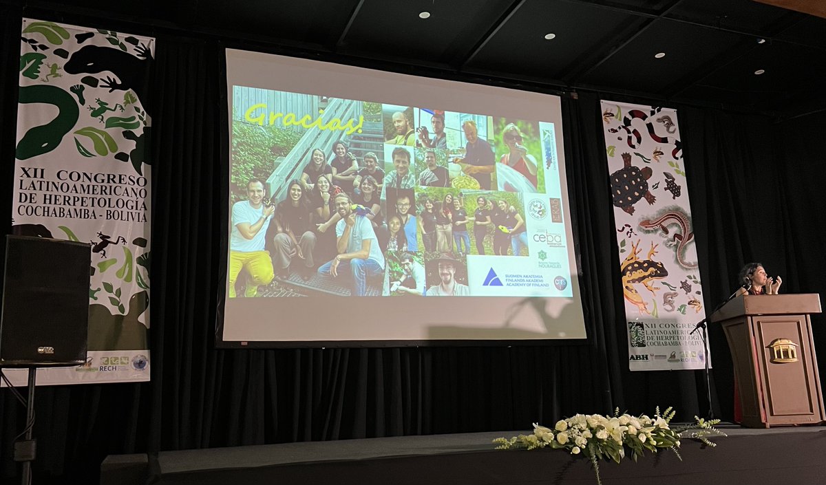 santiak's tweet image. Fascinante charla plenaria de @biobiiana sobre ecología y comportamiento en anfibios 
Congreso latinoamericano de Herpetología 
Cochabamba, Bolivia #xiiclh2023