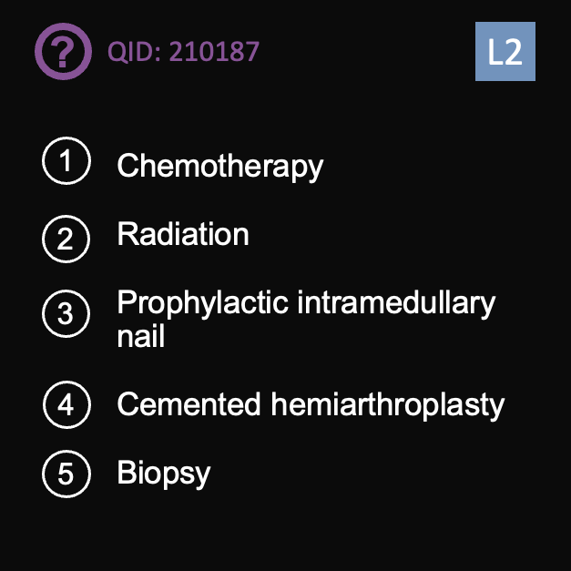orthobullets's tweet photo. Can you answer this daily question from our Free QBank correctly?
QID: 210187
Comment your answer below, then check to see if you got it correct by clicking the link below to see the answer & explanation.
https://t.co/evWJ1IXy2u
#orthotwitter #MedTwitter https://t.co/qcU3vXDwEq