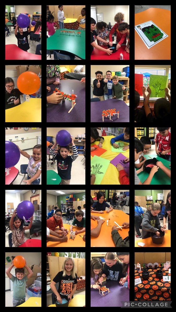 vasquezSTEM's tweet photo. Halloween STEM Fun ⁦⁦@NISDHenderson⁩! Bone bridges, dancing ghosts, punkin chunkin w/ catapults, X-rays, and witches brew, oh my! ⁦⁦@NISDSTEMLabs⁩ https://t.co/Wq5GeKz5Qd
