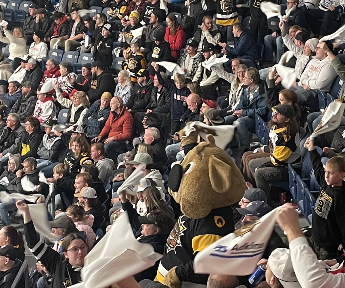Let’s Go Bulldogs!! #whiteout ⁦<a href="/BulldogsOHL/">Brantford Bulldogs</a>⁩