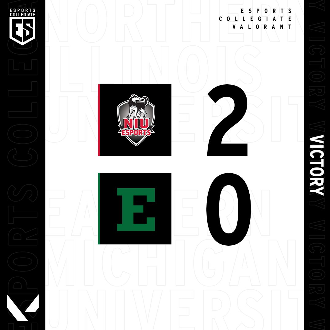 EsportsNIU's tweet photo. Our Valorant team had a strong comeback tonight, looking good for their match tomorrow.

GGs to @esports_emu. https://t.co/wE5bRwmX10