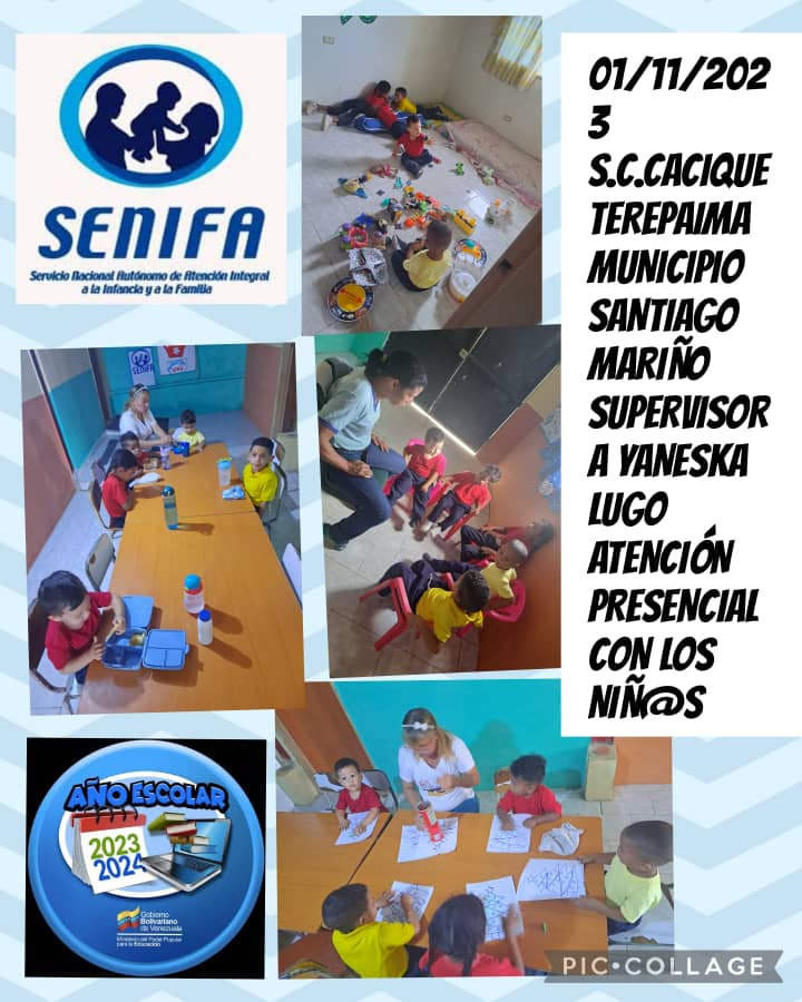 Hoy #01Nov Damos la bienvenida a la Navidad con mucho Amor y Alegría desde los Simoncito Comunitarios del Municipio Santiago Marino
<a href="/NicolasMaduro/">Nicolás Maduro</a>
<a href="/_LaAvanzadora/">Yelitze Santaella</a>
<a href="/gtorodelara/">Gisela Toro Hernández</a>
<a href="/ConCiliaFlores/">Cilia Flores</a>
@PiedadQuintana1
<a href="/PrensaSenifa/">Senifa</a>
@SoyKarinacarpio
<a href="/RafaelMaracay21/">Rafael Morales</a>