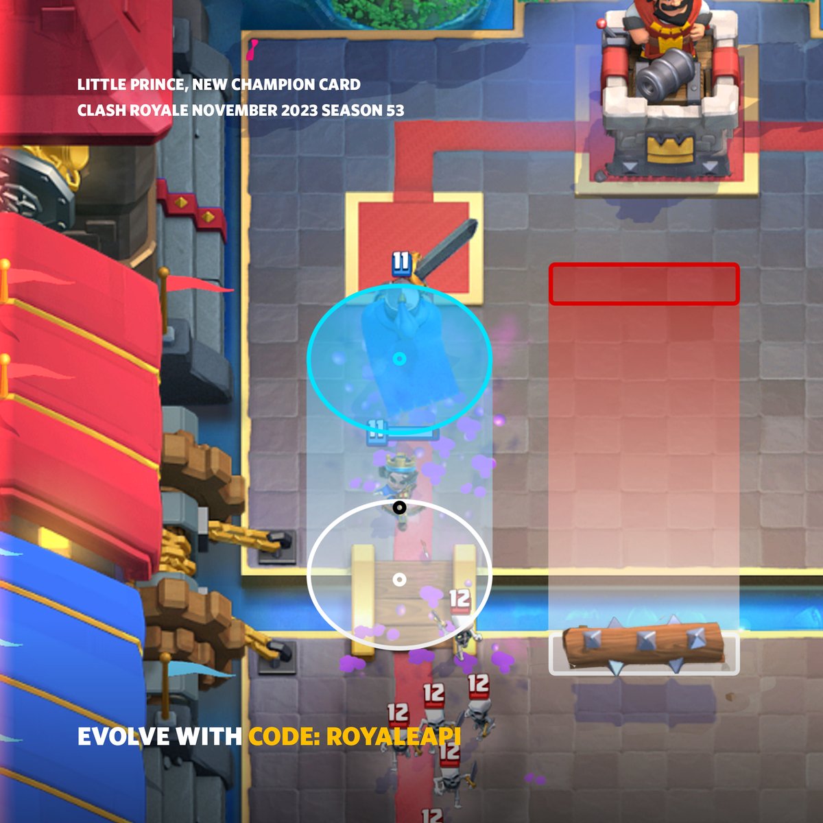 RoyaleAPI's tweet photo. Here are some key visuals in our Little Prince in-depth guide — a new champion coming to Clash Royale next week! Link to the full post in the thread. https://t.co/6FN8dHcRd7