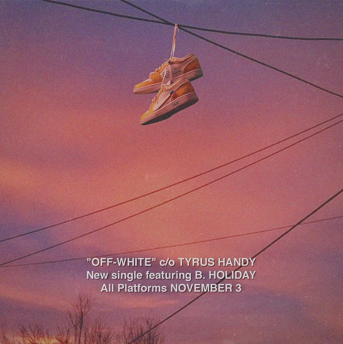 "off-white" out friday 11/3. 🕊️