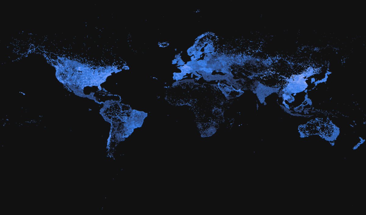 leodpereda's tweet photo. Excited to start the #30daymapchallenge!
Day 1 (Points) : Speed of Non-Cellular Internet Connection. This map shows the average of download internet speed tests in mbps.
#GeoPandas #Datashader #Python https://t.co/HW2Hv83pAi