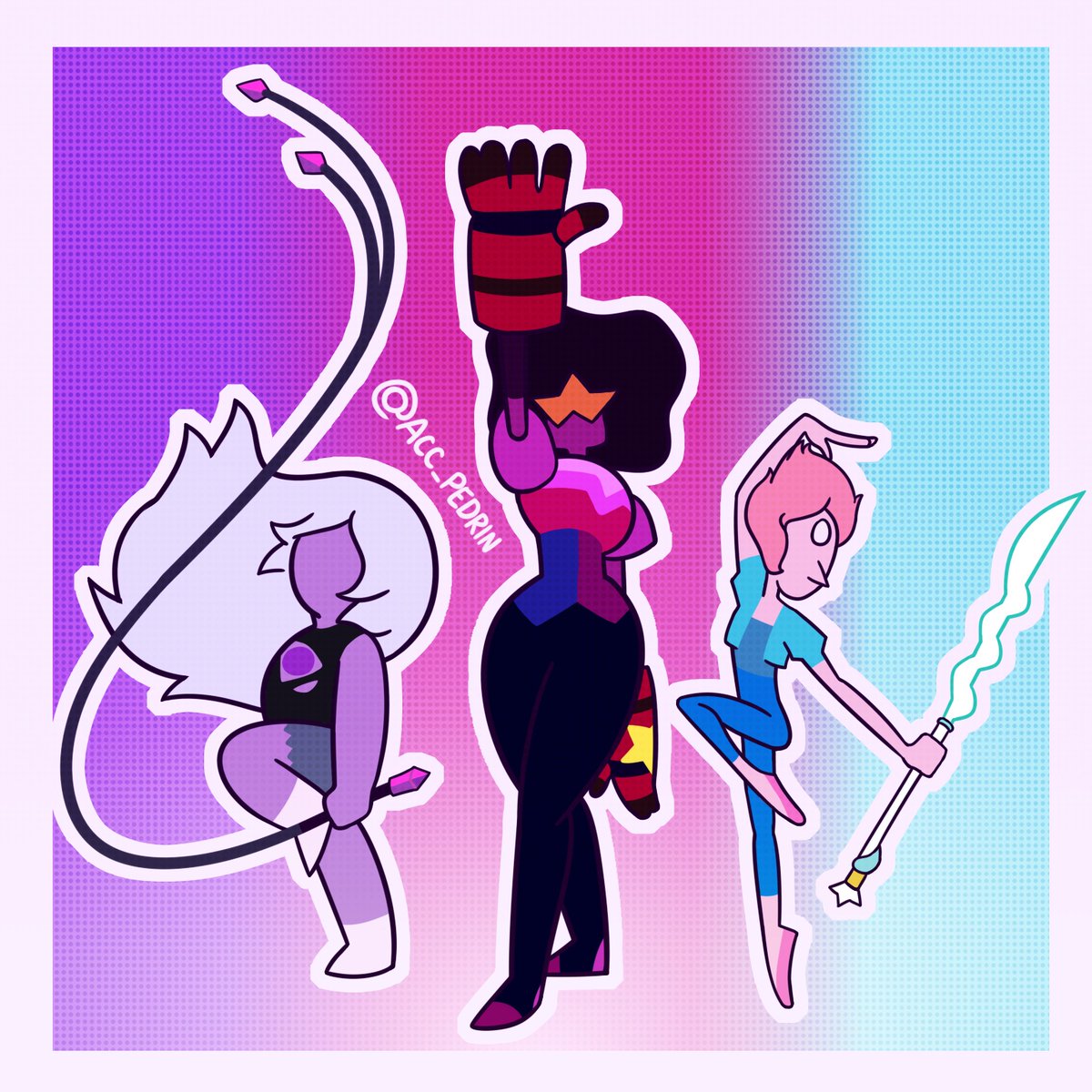 PedrinStarZ's tweet photo. Dia 1 - Crystal Gems
O trio principal merece os holofotes só pra elas! 💜❤️🩵
@AdmFalouSteven #Stevenktober https://t.co/Mqo9ZRVGZI