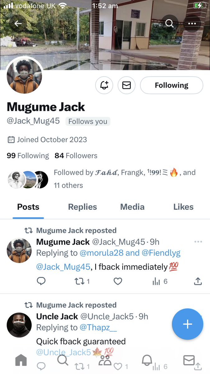 Let’s get him to 1K y’all <a href="/Jack_Mug45/">Mugume Jack</a>,