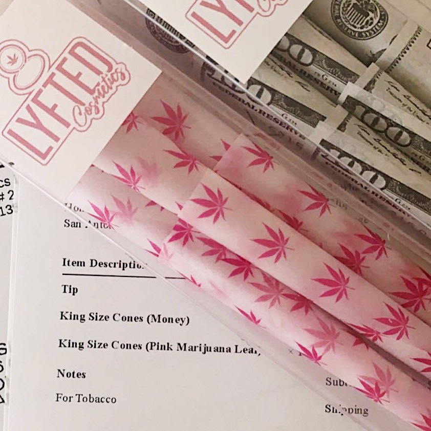 don’t worry babes, i’ll never snitch on you 🤫 — pre-rolled cones to make your life cuter &amp; easier 🤍💨 

more cone designs and prints available on our website! — tap the link in our bio or go to lyftedcosmetics.com  to shop 🛍️