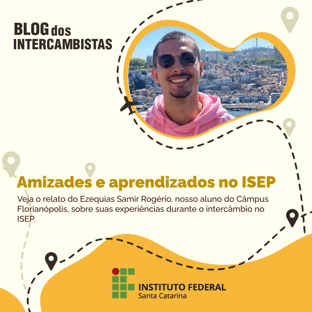 Pela primeira vez fora de Santa Catarina, Ezequias Samir Rogério é um dos nossos alunos participantes do Propicie na cidade de Porto, em Portugal. Leia seu relato -> bit.ly/BlogdosInterca…