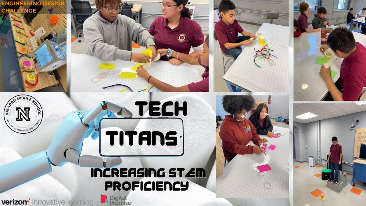 Shontisa Hurst M.Ed. (@techtisa) on Twitter photo Back in the <a href="/dpvils/">Verizon Innovative Learning Schools</a> IM Lab <a href="/NavarroMS_HISD/">Navarro MS - HISD</a> 🚀STT tackled the Marshmallow Launcher Engineering Design Challenge💡
🛠️Techies designed & built prototypes, testing their problem-solving skills & teamwork fostering a lifelong ❤️ for STEM 🌟
Precision, distance, & creativity #STEM Back in the <a href="/dpvils/">Verizon Innovative Learning Schools</a> IM Lab <a href="/NavarroMS_HISD/">Navarro MS - HISD</a> 🚀STT tackled the Marshmallow Launcher Engineering Design Challenge💡
🛠️Techies designed & built prototypes, testing their problem-solving skills & teamwork fostering a lifelong ❤️ for STEM 🌟
Precision, distance, & creativity #STEM