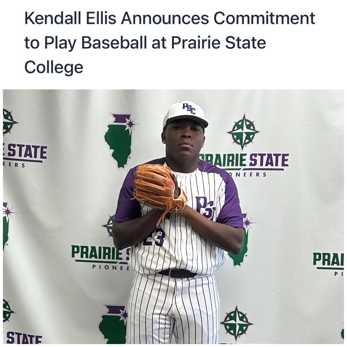 ssuburbanhoops's tweet photo. Kendall Ellis, a 6' 0" 3B, LF, RF in the 2024 Class from Homewood-Flossmoor High School and Lansing Redbirds, has committed to play college baseball at Prairie State College.

Continued Blessings ⚾️👊🏾@HFHS_BASEBALL https://t.co/ZdhDjqMKpe