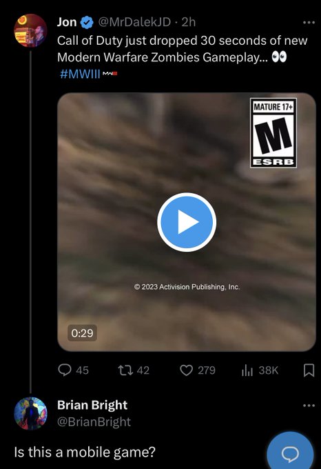 Ex Infinite Warfare Zombies &amp; Extinction Director reacts to Modern Warfare 3 Zombies&hellip; https://t.co/A<a href="/tag/ad"class="tags"><span>#ad</span></a>