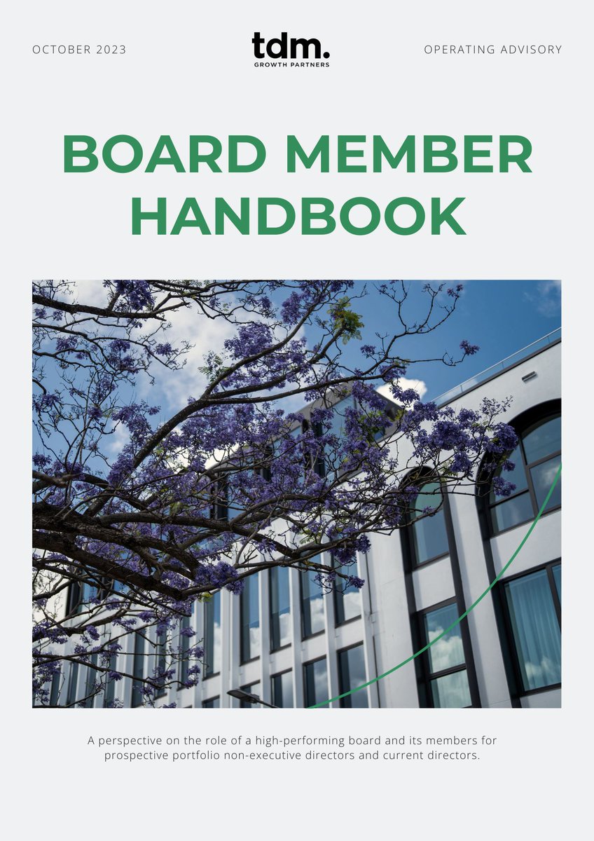 Historically, we have been on the board of nearly a third of our portfolio companies.  

Over time we have developed the belief that high-performing boards are critical to achieving great business outcomes far beyond good governance. A great board can and should enable businesses