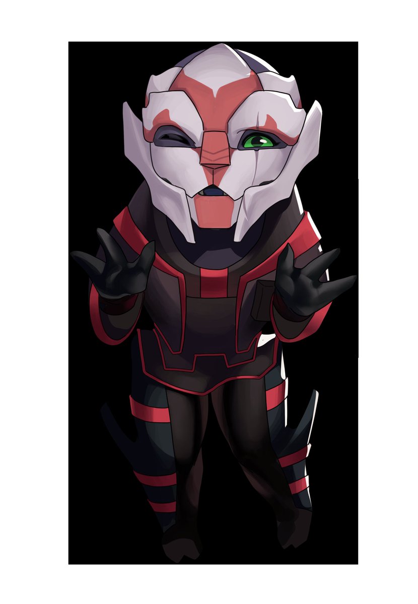ThatOneTurian's tweet photo. // Garret, @KirionRayen, @N7JaneShepard, and @AsariVanguard all say "Hello. Have you seen our new chibi forms courtesy of the always wonderful @leafjuly? Aren't they adorable?" // https://t.co/SWt25eM22h