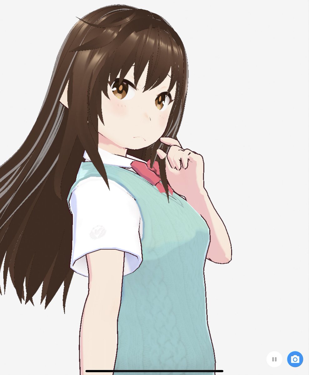 「iPadでvroid作れると知って、試しにユキちゃんつくったんだけど可愛い死 #」|コタツノコッソのイラスト