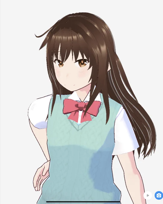 iPadでvroid作れると知って、試しにユキちゃんつくったんだけど可愛い死 #しゃちいえ