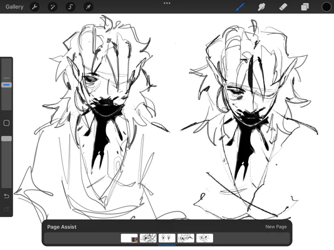 Villain Saff sketches hehoo 