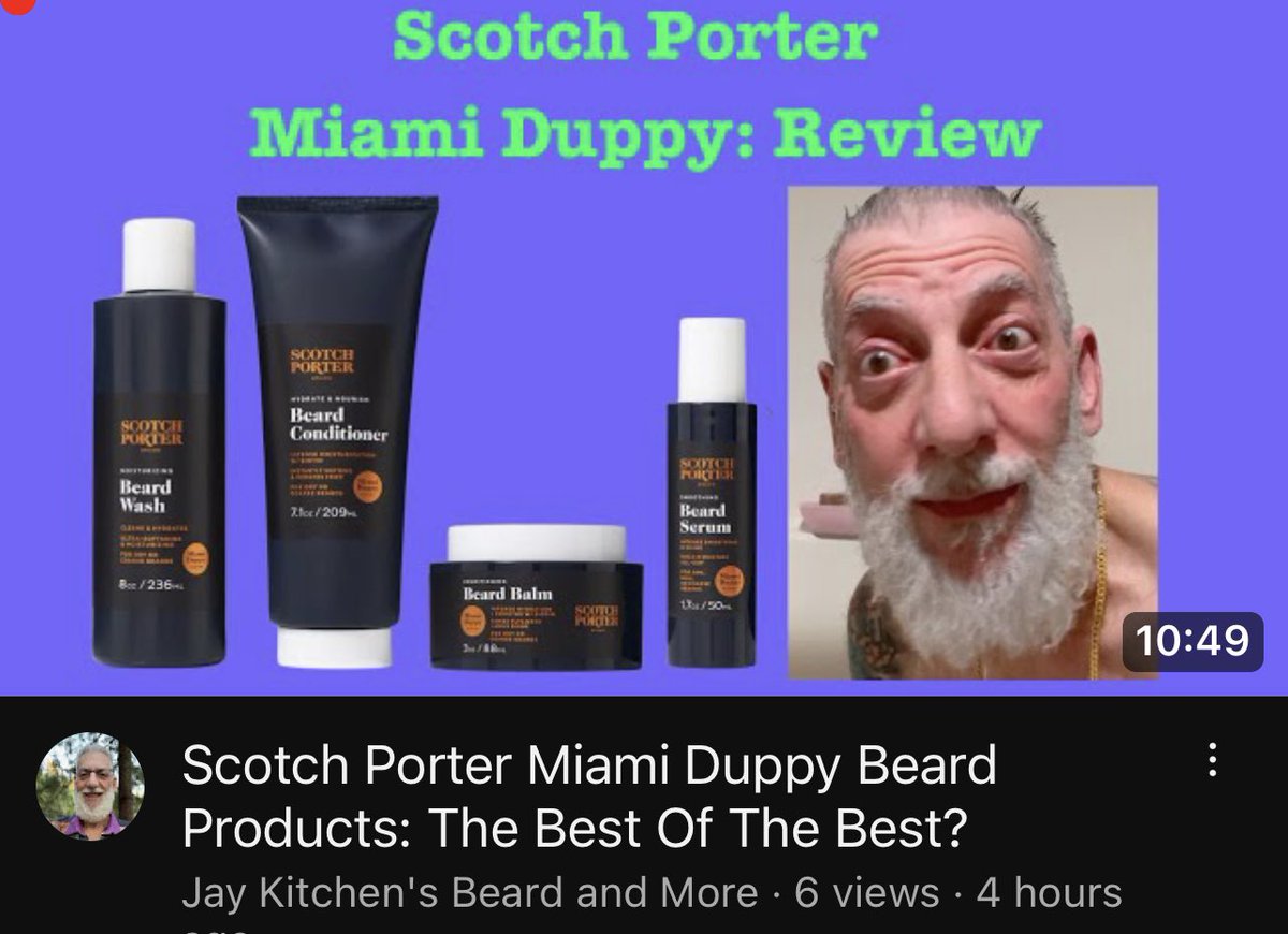 UptownGrowLab's tweet photo. https://t.co/Fn3O5On962. Check out our @scotchporter #MiamiDuppy #beardbalm #beardconditioner #beard #beard #beardlife #silverfox https://t.co/OUOAG2cSWu