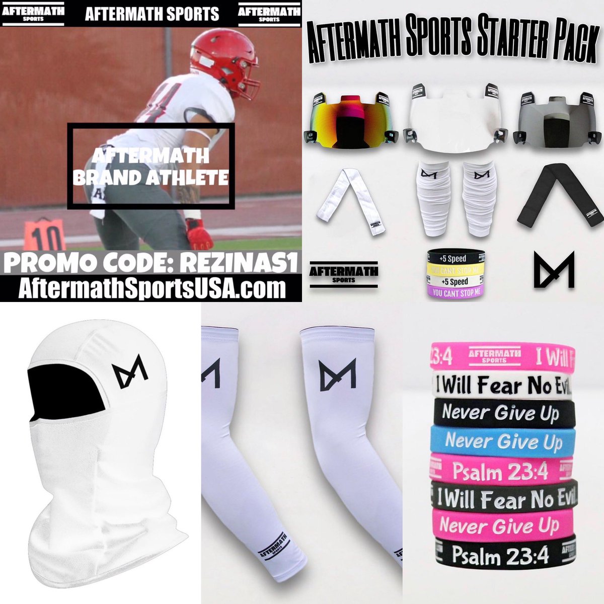I am excited to announce my partnership with <a href="/aftermath/">Aftermath TV</a>.sports 🚨 Use my promo code “REZINAS1” at checkout for 10% off your entire order!!!